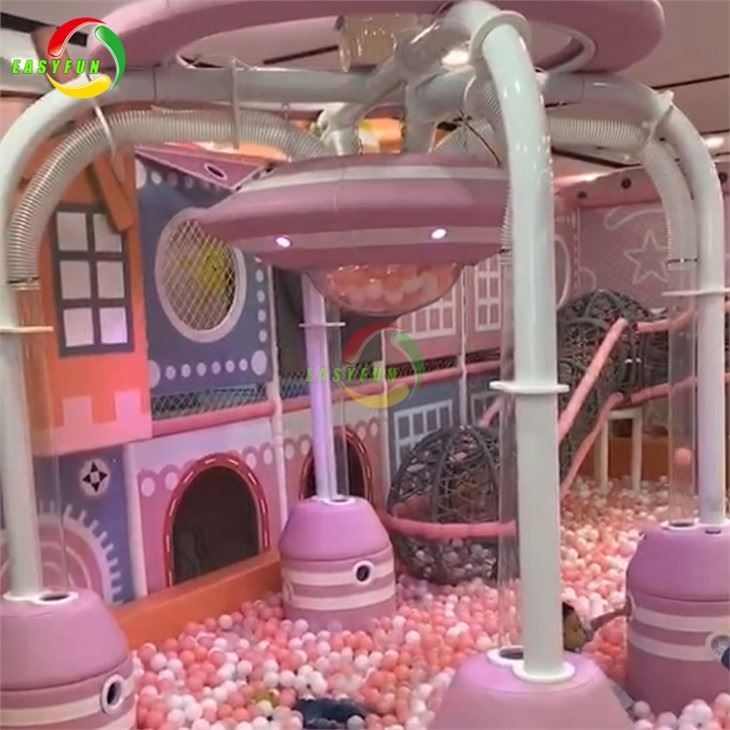 Children Indoor Playground Naughty Fort Sprinkle Balls Game Machine